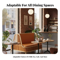 Wall-Side Design eatery Bench and Table Combo Space-Saving Bench-and-Table Combination Modern design Booth Seating Comfortable Cushioning for Restaurant Owners, Milk Tea Shop, Lounge Area