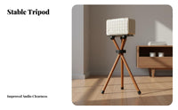 Shock-Absorbing Floor Speaker Stand Anti-Vibration Wooden Speaker Floor Stand High Load-Bearing Wooden Audio Mount Heavy Duty