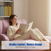 Folding Adjustable Rocking Chair, Lazy Sofa, Single Recliner, Soft Padding, Modern Minimalist for Living Room, Balcony, Lounge