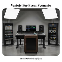 Heavy Duty Amplifier Rack Cabinet Adjustable Shelves Professional Sound System Cabinet Ventilation Design Home Theater Equipment Rack Cable Management for Audiophiles, DJs, KTV Room, Studio