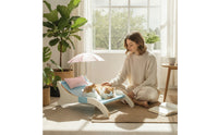 Cat Bed with Canopy Curved Cat Bed with Cushion Comfortable Pet Relaxation Area for Cats, Window Corner