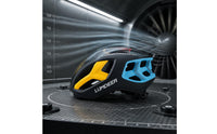 Single-Piece Molded Shell Aero Bike Helmet Adjustable Chin Strap Road Bike Helmet Light Compatible