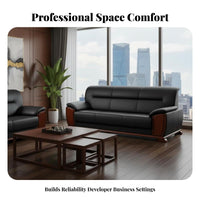 3-Piece Reception Sofa Set Modern Chinese artistic Sectional Sofa Set managerial Design Office Furniture for managerials, Clients, Lobby, Waiting Room