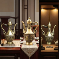 Beverage Pot Ornament Traditional Chinese Decorative Beverage Pot Retro Pitcher for Tabletop, Tea Room