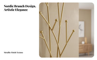 foliageShaped Hook Rack Nordic design Wall Hanger strong Duty for Hallway, Bedroom