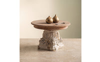 Wooden Pedestal Stand Decorative Pedestal Stand Round Wood Riser for Photo Shoots