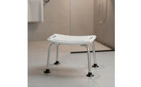 Lightweight Elderly Shower Seat Drainage Holes Handicap Shower Bench Tool-Effortless Assembly for Seniors