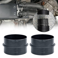 2 Pieces 75mm Duct Connector Heat Resistant Parking Heater Adapter Black Car Heating Part