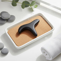 Bian Stone Deep Tissue Foot Reflexology Handmade Cross Shaped Acupressure Tool for Home