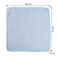 32-ply Microfibre Cloth and Microfibre Towel Weave Combed Yarn for Strong Water Absorption, Pale Blue Multi-Purpose Car Cleaning Towel