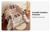Stylish Pattern Patterned Armchair Cover Soft and Comfortable Woven Sofa Throw Long-Lasting Textile for Homeowners, Living Room, Bedroom