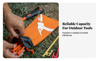 Tent Stake Bag Portable Camping Pouch Sturdy Tent Stake Pouch for Campers, Outdoor Enthusiasts, Backpacking, Hiking
