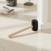 Rubber Mallet with Wood Handle Non-Marring Rubber with Wood Handle Double-Faced Tool for Carpenters, Carpentry