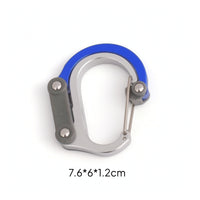 Lightweight Mountaineering Buckle Portable Quick Hook Compact Carabiner Heavy Duty for Everyday Carry, Camping