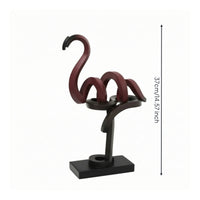 Flamingo Sculpture Premium Flamingo Statue Resin Bird Figurine for Office