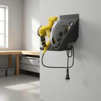 Space-Saving Circular Saw Holder Heavy-Duty Circular Saw Wall Mount Compact Long-Lasting for Woodworkers, DIYers, Workshop, Garage