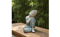 Sleeping Buddha Figurine Tranquil Sleeping Buddha Statue Peaceful Decor for Tea Room