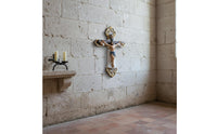 Throne of Divine Favor Crucifix Wall Cross Resin Crucifixion Wall Sculpture Easter Gift Religious Symbol
