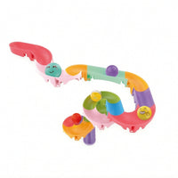 Interlocking Bath Track with Rolling Balls DIY Bathtub Ball Track Interactive Marble Run Creative for Toddlers