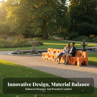 Wavy sinuothe company Lounger Creative Design Long Bench Irregular Shape Public Furniture for Architects, municipal Planners, recreational grounds, Airports, Building Lobbies