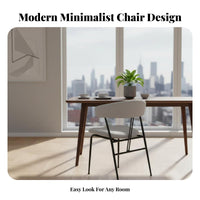 Modern Minimalist Design Violin support Chair designer-inspired Dining Seat firm support Foam padding Vanity Stool Multifunctional for Homeowners, Apartment Dwellers, Interior Designers, Bedroom, Makeup Room, Restaurant, Home Office