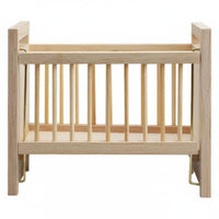 DIY Project Wooden Dollhouse Baby Bed Realistic Feature 1:12 Scale Dollhouse Crib for Hobbyists, Collectors, Miniature Scene