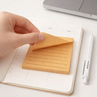 Sticky Notes Paper 80 Sheets Self Memo Pads for Office Desk Students, Tearable Reminder for School Supplies