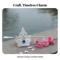 Chinese Hair Elegant Headpiece and Elegant Traditional Chinese Attire Hair Ornament Intricate Design Ancient Design Headdress for Cosplayers