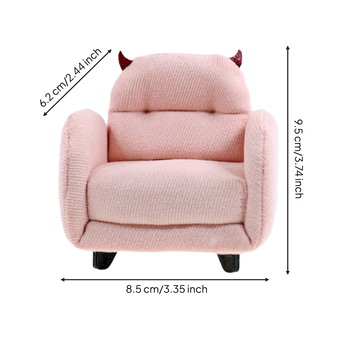 Dollhouse Animal Chair Handmade Model 1:12 Scale Single Sofa Doll Accessory for Collectors