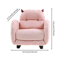 Dollhouse Animal Chair Handmade Model 1:12 Scale Single Sofa Doll Accessory for Collectors