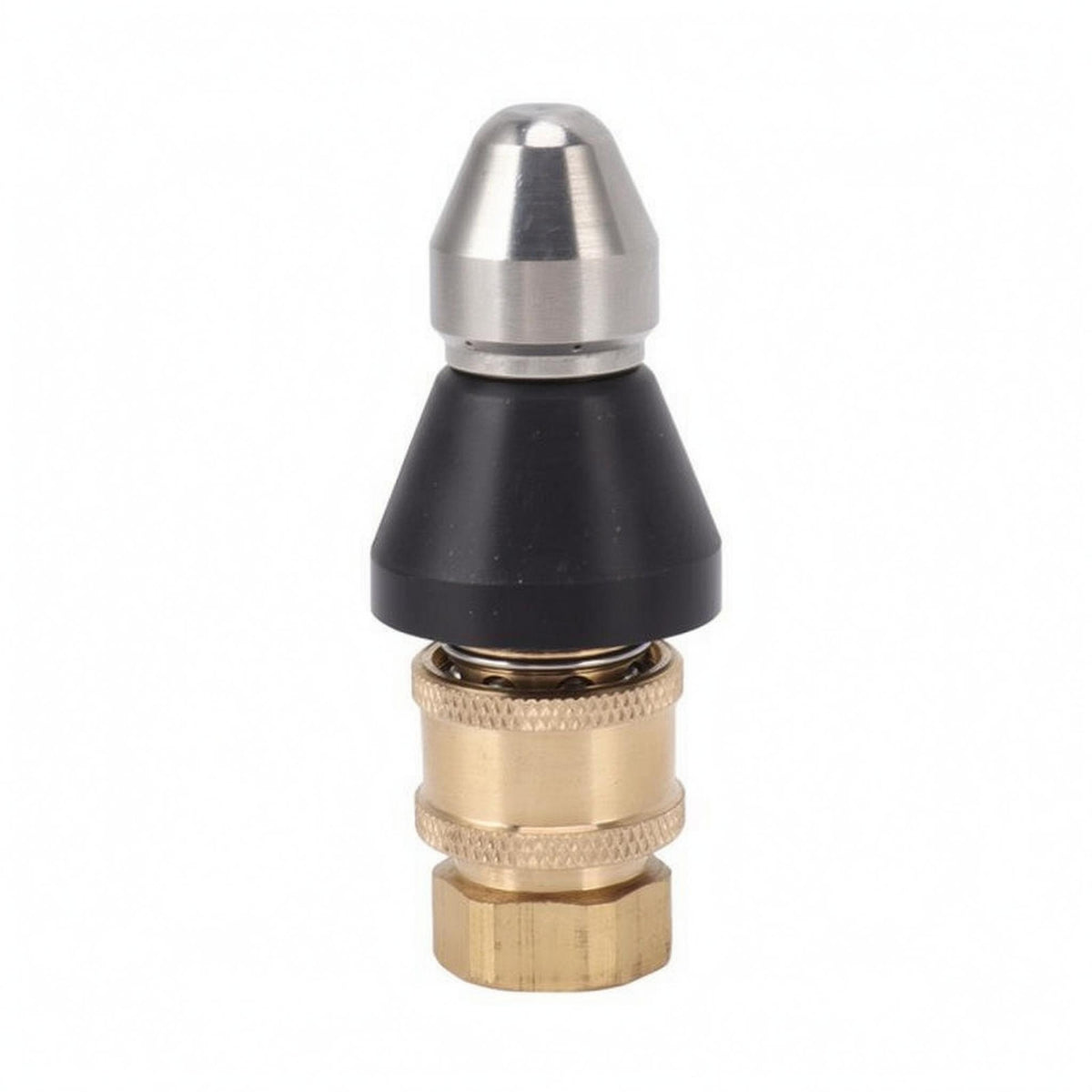Inline Pressure Washer Nozzle Adapter Compact Drain Cleaning Nozzle Adapter