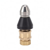 Inline Pressure Washer Nozzle Adapter Compact Drain Cleaning Nozzle Adapter