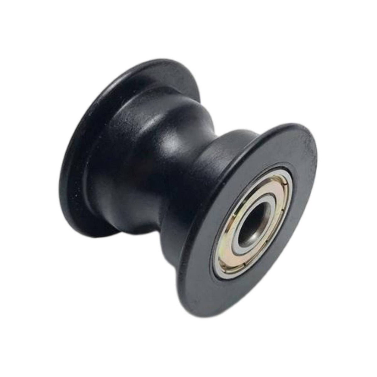 Nylon Roller Wheel with Bearing Black Pulley Wheel with Bearing Smooth Grooved Roller Compact for Rowing Machine, Gym Equipment
