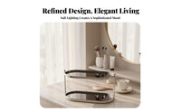 Tiered Acrylic Organizer Light Luxury Design 2-Tier counter spaceSaving for Women