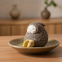 Monster Figurine Whimsical Ceramic Figurine Abstract Monster Ornament for Home Stylists, TV Stand