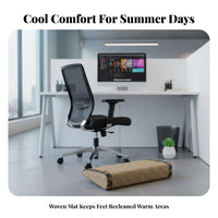 Slanted under-table Footboard Non-Slip Footrest Angled Design for Office Workers