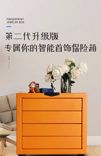 茂驰首饰盒保险箱密码指纹带锁抽屉多层大容量智能珠宝柜热销新款