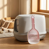 Cat Litter Scooper Set with Sand Sifter, Large Size Litter Scooper and Sieve Cleaning Tool with Hanging Hole for Pet Cat Kittens Litter Boxes