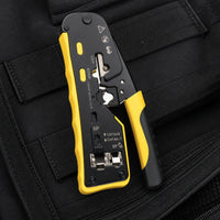 Ethernet and Telephone Modular Plug Crimping Tool Ratcheting Network Cable Crimping Tool Multifunction for Home Wiring