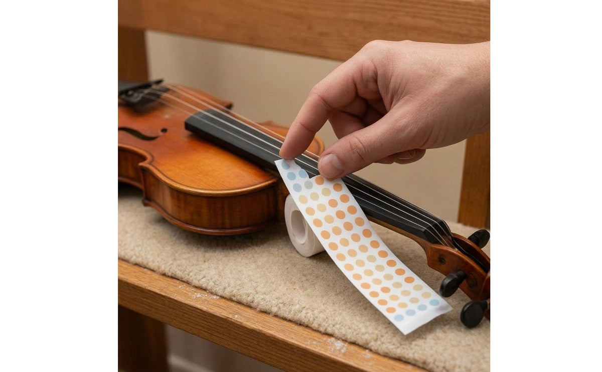 Dot Sticker Tape Peel-and Violin Finger Guide Tape Easy to Remove Fingerboard Stickers for Beginners, Teachers, Practice, Lessons