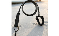 Surfboards Leash with Ankle Cuff Coiled Leash Flexible Leg Rope for Sea