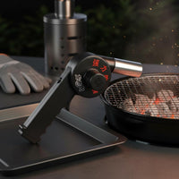 Electric BBQ Air Blower Fast Ignition Portable BBQ Fan Heat-Resistant Electric Fire Blower for Barbecue, Camping