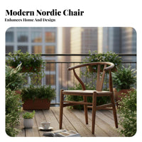 2 Pieces Modern Design Minimalist Wooden Study Set Space Saving Dinette Set Strong Structure Household Furniture Long-Lasting Frame for Apartment Dwellers, Small Families, Balcony, Home Office, Living Room, Breakfast Nook