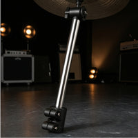 Chrome-Finished Cymbal Stand without Rod Cylindrical Cymbal Holder Stable Mount Sturdy for Rehearsal Space, Recording Studio