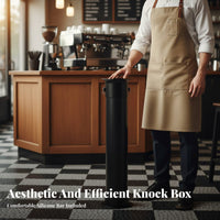 Large Capacity Floor Standing Knock Box Easy to Clean Commercial Coffee Grounds Bin Long-Lasting for Baristas, Restaurant Team, Cafes