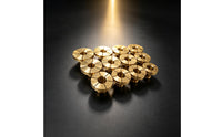 12 Pieces Bracelet Collet with Splitgolden Hued Band Tone Bracelet Collet Machined for Jewelers, Workshop
