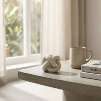 Knot Sculpture Minimalist Abstract Sculpture Art of Imperfection Piece for Entryway Table, Office Desk
