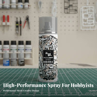 1200 Grit Fine Finish Primer Spray Can Light Gray Color Aerosol Primer Fills small Imperfections Model Coating Multi-Surface Use for Hobbyists, Crafters, Crafting, Well-Ventilated Area