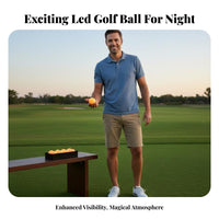 6 Pieces High Visibility LED Golf Ball Easy to Find Light up Golf Ball Strike Activated for Women, Backyard Practice, Driving Range, Outdoor