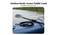 Watercraft Paddle Leash Anti-Loss Coiled Paddle Leash Stretchable Fishing Rod Tether for Paddler S, Paddleboarders, Kayaking, Paddleboarding
